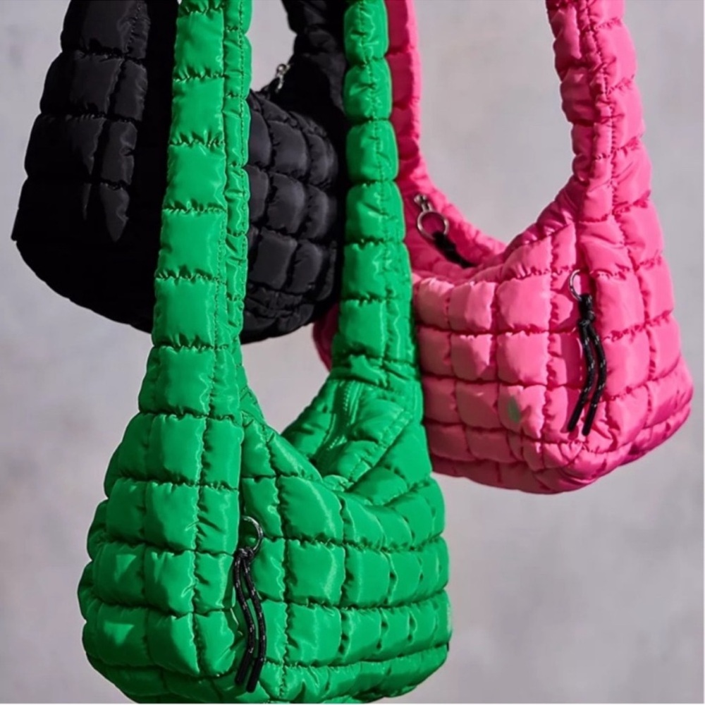 FP Movement by Free People Quilted Cross body /Shoulder Bag - Green. NWT